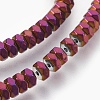 Electroplated Non-magnetic Synthetic Hematite Bead Strand G-E498-13A-2