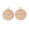 Long-Lasting Plated Brass Filigree Charms KK-K336-24KCG-1