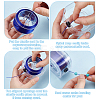 10Pcs 10 Colors Flat Elastic Crystal String Sets EW-UN0001-01-4