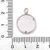Brass Micro Pave Clear Cubic Zirconia Pendants KK-A207-05P-3