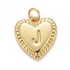 Rack Plating Real 18K Gold Plated Brass Pendants KK-E260-01G-J-1