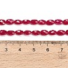 Lab Grown Red Corundum Beads Strands GG-CBAC488-01B-5