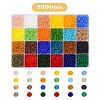3600Pcs 24 Colors Transparent Glass Beads Strands EGLA-YW0003-13-1