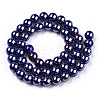 Electroplate Opaque Glass Beads Strands GLAA-T032-P8mm-AB03-3