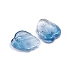 Two-Tone Transparent Glass Charms X-GLAA-H016-15A-2