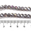 Baking Electroplate Glass Beads Strands DGLA-A039-J6MM-B06-4