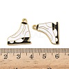 304 Stainless Steel Enamel Pendants STAS-L300-012G-24-3