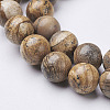 Natural Gemstone Beads Strands X-GSR12mmC016-2