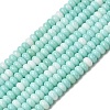 Cracked Opaque Glass Beads Strand X-GLAA-D306-A10-1