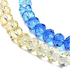 Transparent Painted Glass Beads Strands DGLA-A034-T6mm-A13-4
