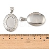 316 Stainless Steel Locket Pendants STAS-K321-07P-3