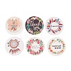 100Pcs Paper Flower Printed Gift Tags CDIS-H007-01-1