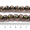 Handmade Foil Lampwork Beads Strands FOIL-K003-06B-18-4