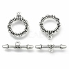 Tibetan Style Ring Toggle Clasps X-LF1496Y-1
