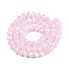 Electroplate Glass Beads Strands EGLA-A044-J8mm-B02-3