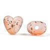 Transparent Frosted Spray Painted Acrylic Beads X1-FACR-TAC0004-02B-2