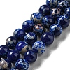 Synthetic Imperial Jasper Dyed Beads Strands G-D077-A01-02M-1