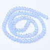 Electroplate Glass Beads Strands EGLA-A034-J10mm-B02-2