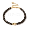 4mm Round Natural Silver Obsidian Beaded Bracelets BJEW-P318-03G-07-1