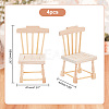 Mini Wooden Chairs DJEW-WH0042-03A-2