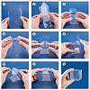 Transparent Plastic PET Box Gift Packaging CON-WH0052-6x6cm-5
