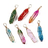 Lampwork Pendants GLAA-T023-07A-2