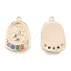 Brass Micro Pave Colorful Cubic Zirconia Pendants KK-N216-578LG-1