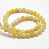 Frosted Natural Weathered Agate Beads Strands G-F367-6mm-11-4
