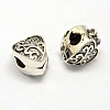 Alloy European Style Clasps PDLC-R001-12AS-1