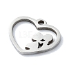 Non-Tarnish 304 Stainless Steel Charms STAS-C097-38D-P-2