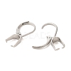 304 Stainless Steel Leverback Earring Findings STAS-U025-01P-02-2