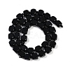 Natural Black Onyx(Dyed & Heated) Beads Strands G-B125-F01-01-3