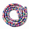 Handmade Polymer Clay Beads Strands CLAY-N008-010L-A-3
