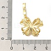 Brass Micro Pave Clear Cubic Zirconia European Dangle Charms Bails KK-K388-66G-3