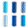 6Rolls 6 Colors Velour Yarn AJEW-TA0002-70B-1