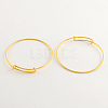 Adjustable Brass Expandable Bangle Making BJEW-R032-G-1