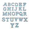 Alphabet Resin Rhinestone Patches DIY-TAC0005-45F-10