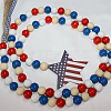 Independence Day Food Grade Eco-Friendly Silicone Beads SIL-HY0001-09-5