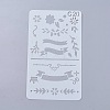 Plastic Reusable Drawing Painting Stencils Templates DIY-WH0047-20-1