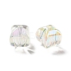 Two Tone UV Plating Rainbow Iridescent Acrylic Beads TACR-D010-04G-2