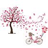 Translucent PVC Self Adhesive Wall Stickers STIC-WH0015-010-2