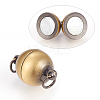 Brass Magnetic Clasps KK-E737-33AB-1