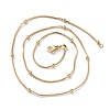 Brass Snake Chain Necklaces X-NJEW-I247-05G-2