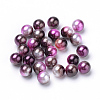 Rainbow Acrylic Imitation Pearl Beads OACR-R065-4mm-A12-1