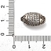 Brass Micro Pave Cubic Zirconia Beads KK-L229-022P-3