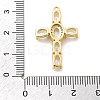 Brass Micro Pave Clear Cubic Zirconia Pendants KK-L228-03G-05-3