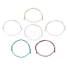 6Pcs 6 Colors Polyester Braided Cord Bracelet Making AJEW-JB01375-1