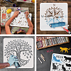 PET Hollow Out Drawing Painting Stencils DIY-WH0391-0286-4