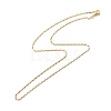 Brass Oval Link Chains Necklace for Women NJEW-P265-19G-2