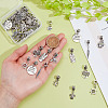 66Pcs 11 Styles Tibetan Style Alloy European Dangle Charms PALLOY-HY00077-3
